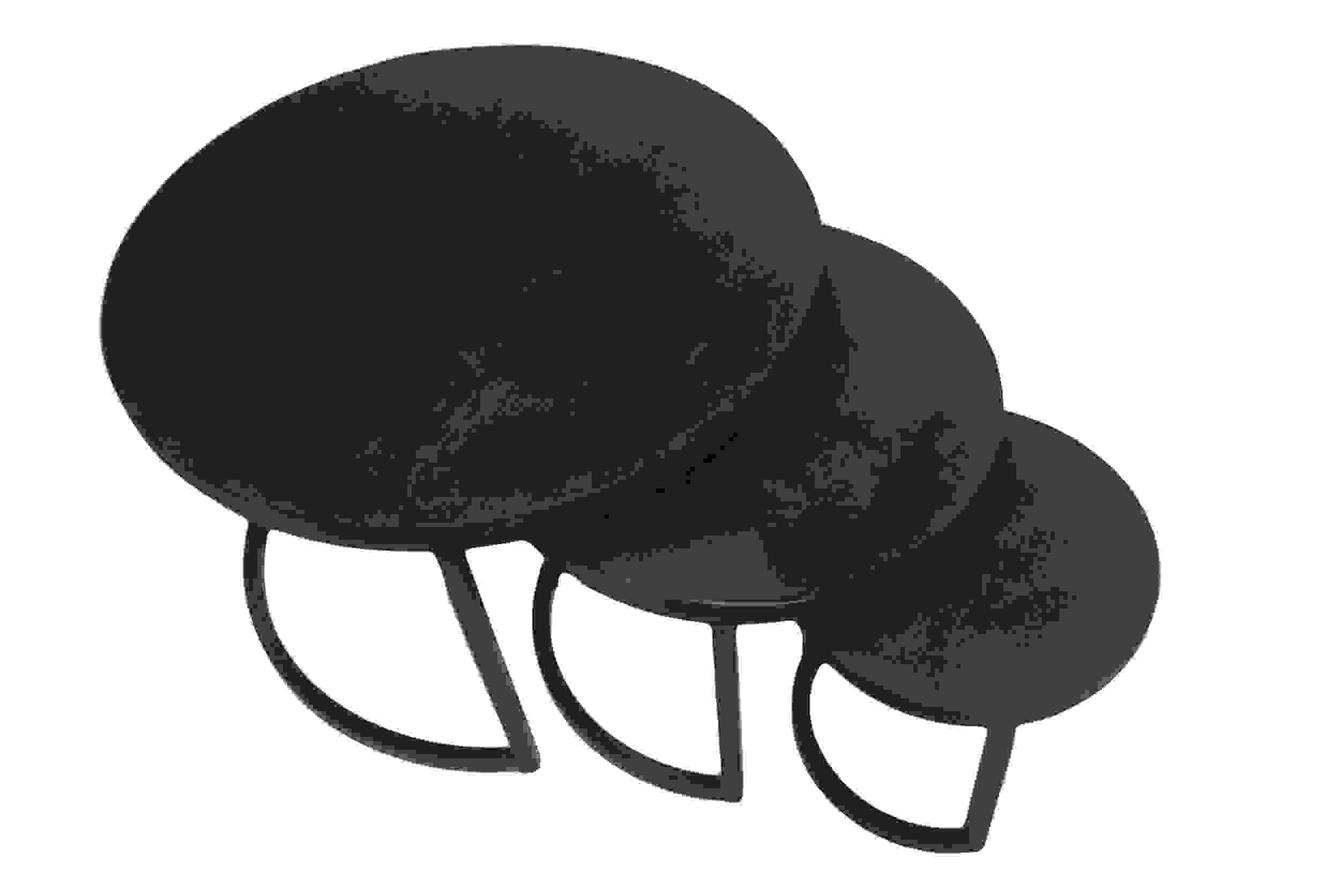 Salontafel set van 3  Aron zwart